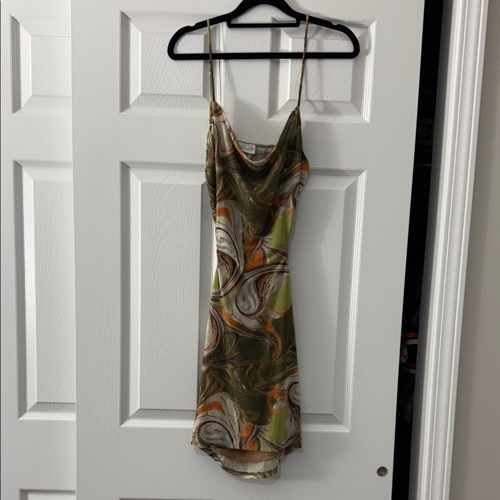 Stylish Multicolor Swirl Dress